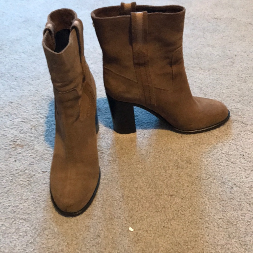 Kate Spade Brown Suede Booties Size 8